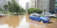 В Красноярске устраняют последствия повышения уровня воды в реке Кача - 1-LINE