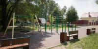 В микрорайоне Утяк благоустраивают новую площадку для отдыха - Новый мир