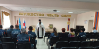Помощник благочинного Автозаводского округа совершил молебен в пожарной части №9 Нижнего Новгорода - Нижегородская епархия