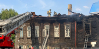 Пожар произошел в деревянном доме в центре Томска - News.VTomske.Ru