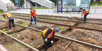 Специалисты МУП «Метроэлектротранс» за две недели заменили 80 деревянных шпал - Администрация г. Казань