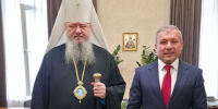 Состоялась встреча митрополита Корнилия, федерального инспектора Ильи Костина и заместителя губернатора Ваге Петросяна - Архангельская епархия