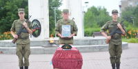 Церемония прощания с участником СВО Евгением Ивановым, фото: НоКСТВ - Ural56.Ru