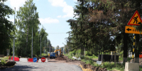 В поселке Кшенский Советского района продолжают реконструкцию улицы Ленина. - Советский район