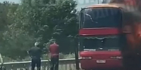Автобус рейса «Москва – Ставрополь» загорелся в Ростовской области - ATVmedia.Ru