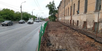 В Курске на улице Сонина ремонтируют тротуар - Курская правда