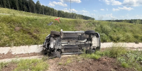 ДТП на трассе М12: съезд в кювет с опрокидыванием - Тукаевский район