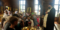 Экскурсия по храму во имя священномученика Михаила Гусева города Кулебаки проведена для воспитанников детского лагеря - Выксунская епархия