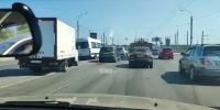 Несколько аварий затруднили движение по мосту у Телецентра - ГТРК Иртыш