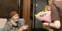 Жительница Находки Расима Ильясова принимает поздравления с 94-летием - Администрация Находкинского городского округа