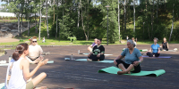 Спорт на свежем воздухе: как проходит пятый сезон утренних зарядок в парке «Песчанка» - Всеволожские вести онлайн