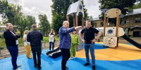 В Пушкино завершается строительство еще одного игрового пространства для детей - MosRegToday.Ru