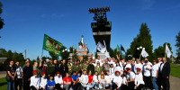 рудняне встречали автопробег, организованный Региональным отделением Общероссийской общественно-государственной организации «Ассамблея народов России» по Смоленской области - фото - 10 - Руднянский район