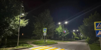 В Дзержинском районе появились новые проекционные пешеходные переходы - Калужский перекрёсток
