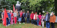 Климовские коммунисты открыли обновлённый памятник В.И. Ленину в с. Митьковка - КПРФ
