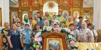 Литургия в Успенском храме р. п. Чистоозерное - Карасукская и Ордынская Епархия