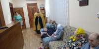 В Иловском доме-интернате для престарелых и инвалидов были совершены таинства исповеди и причастия - Валуйская епархия
