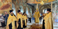 В канун Недели 6-й по Пятидесятнице епископ Новокузнецкий и Таштагольский совершил всенощное бдение в Спасо-Преображенском соборе - Кемеровская и Новокузнецкая епархия