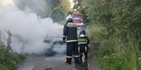 Автомобиль вспыхнул сразу после ДТП в Карелии - Gubdaily.Ru