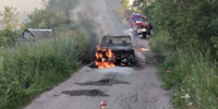 Автомобиль дотла сгорел в Олонецком районе - StolicaOnego.Ru