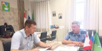 Состоялась рабочая встреча Главы Сокольского муниципального округа Сергея Рябинина и инспектора Гостехнадзора Андрея Яснова. - Гостехнадзор Вологодской области