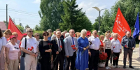Работники Кировского завода приехали на Новгородчину, чтобы почтить память ополченцев - Spbdnevnik.ru