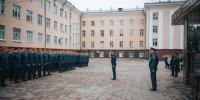 В институте прошло еженедельное утреннее построение - УрИ ГПС МЧС РФ