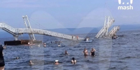 Мост обрушился в Приморье / Фото: телеграм-канал Mash - ИА Амител