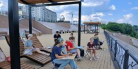 Юные художники увековечили красоту курганской набережной - Новый мир
