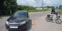 В Змиевке водитель самоката попал в больницу после ДТП с легковушкой - Орловский Вестник