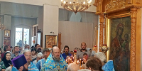 Соборное богослужение состоялось в храме села Аламасово Вознесенского благочиния. - Выксунская епархия