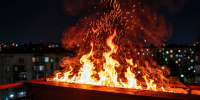 Комната и балкон полыхали в Сосновом Бору - 47Channel.Ru