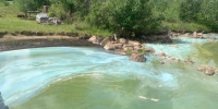 Цвет воды в Воицком Падуне - Петрозаводск говорит