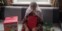 Поздравление 90-летнего юбиляра - Сабинский район