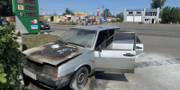 В Абакане возле АЗС выгорел автомобиль - ИА Хакасия
