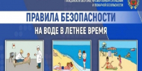Изображен  баннер с методическим материалом о правилах безопасности на воде. Баннер предоставлен автором статьи.. - Администрация Алтайского района