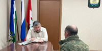 Глава администрации Уфимского района Николай Ельников встретился с участником СВО с позывным «Депутат» из села Нурлино - Уфимский район