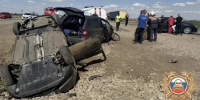 Двое пострадавших и машина-перевёртыш: крупное ДТП произошло под Таганрогом - Bloknot-Taganrog.Ru