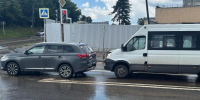 ДТП 13.7.2026 с маршруткой, Mistubishi Outlander, Витебское шоссе, фото ГАИ - О чём Говорит Смоленск