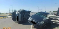 Стали подробности ДТП с завалившимися на бок авто под Ростовом - DonDay.Ru