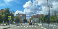 Новый пешеходный переход на благоустроенной площади Истры - Истра.РФ