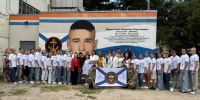 Памяти снайпера с позывным «Ворон»: в Нижнем Новгороде появился мурал в честь героя СВО - Единая Россия