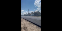 В Людиново начали асфальтировать улицу 3-го Интернационала - Калужский перекрёсток