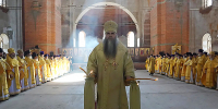 В Троицком соборе Выксунского Иверского монастыря совершена первая Божественная литургия со времени закрытия обители - Выксунская епархия