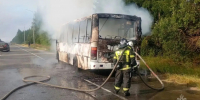 В Фурмановском районе горел автобус ПАЗ - ГТРК