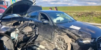 Под Гатчиной столкнулись Hyundai Creta и Audi A6 - Spbdnevnik.ru