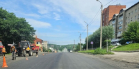 Дорожники обновили главную дорогу в Фокино - Министерство транспорта и дорожного хозяйства