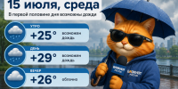 В Ростове 15 июля возможны дожди, а столбик термометра поднимется до +29 - Bloknot-Rostov.Ru