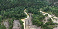 Дроны засняли, как золотодобытчики мутят реки в Красноярском крае - 1-LINE