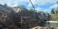 В Кировской области продолжается ремонт исторического моста через реку Уржумку. - Кировская правда